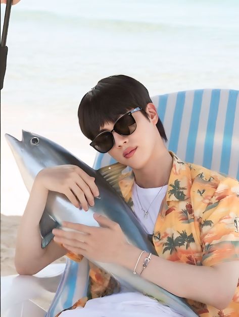 Super Tuna Jin, Jin Super Tuna, Jin Happy, Super Tuna, Bts Mood, Fashion Aesthetics, Press Kit, Worldwide Handsome, Tee Shirt Print