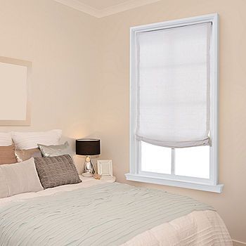 JCPenney Home Relaxed Cordless Light-Filtering Roman Shade - JCPenney Farmhouse Blinds, Grey Roller Blinds, Relaxed Roman Shade, Cordless Roman Shades, Modern Blinds, Living Room Blinds, Bedroom Blinds, Outdoor Blinds, House Blinds