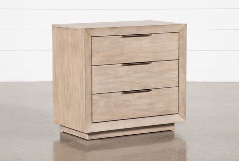 Bedroom 3 Drawer Nightstands, Living Spaces Nightstand, Wide Nightstand Master Bedrooms, Neutral Nightstand, Nightstand 3 Drawer, Oversized Nightstand, Nightstands With Drawers, Large Nightstand, Tall Drawers