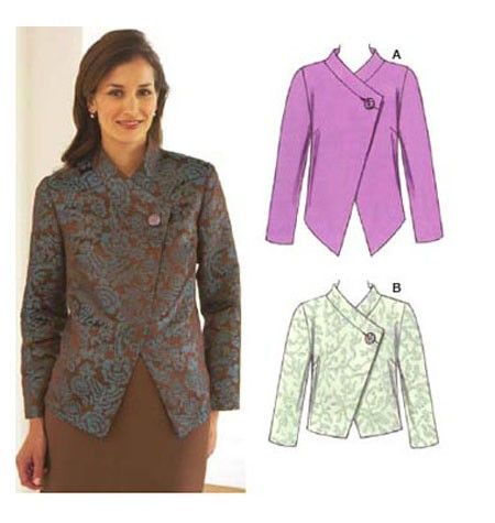 Batik Blazer, Model Batik, Kwik Sew Patterns, Batik Kebaya, Dress Batik, Sew Patterns, Kwik Sew, Jacket Pattern Sewing, Batik Fashion