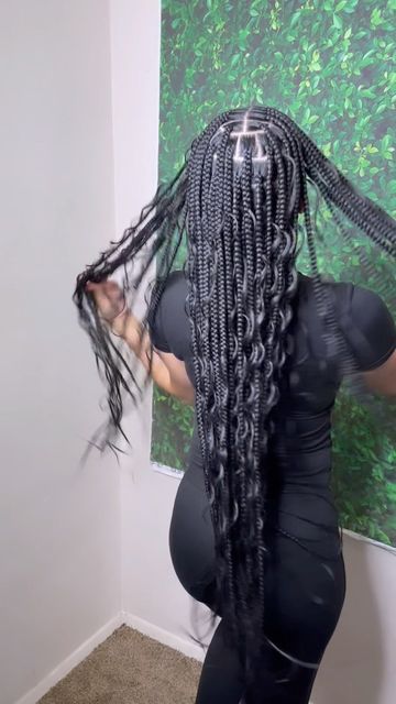 Medium Knotless Thigh Length, Boho Knotless Braids Medium Length, Boho Medium Knotless Braids, Thigh Length Knotless Braids, Boho Knotless Braids Medium, Medium Knotless Boho Braids, Medium Boho Braids, Medium Knotless, Medium Boho Knotless Braids