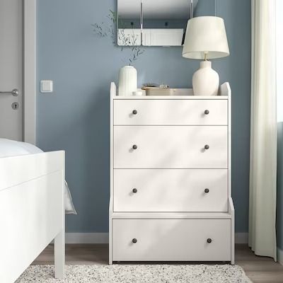 hauga - Search - IKEA Kids Flooring, Dresser Storage, Ikea Home, Kitchen Installation, Ikea Storage, White Chests, Ikea Family, Dressers And Chests, Drawer Chest