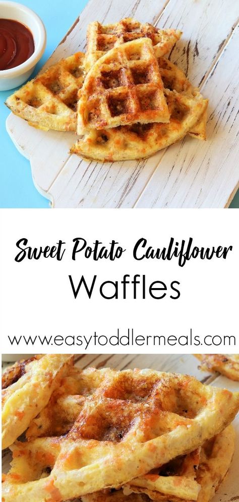 Cauliflower Waffles, Sweet Potato Cauliflower, Food Finger, Halloween Finger, Food Sandwiches, Toddler Finger Foods, Eggs And Cheese, Easy Toddler Meals, Foods Ideas