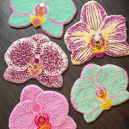 Orchids | mysite Bright Colorful Apartment, Vintage Rooms, Dc Apartment, Funky Rugs, Apartment Rental, College Apartment, Cute Room Decor, Button Crafts, Room Inspiration Bedroom