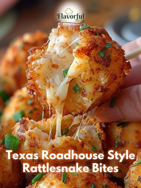 Flavorful side | Texas Roadhouse Style Rattlesnake Bites | Facebook Rattlesnake Bites, Texas Roadhouse, Monterey Jack, Pepper Jack Cheese, Monterey Jack Cheese, Pepper Jack, Monterey, 2 Cups, Texas