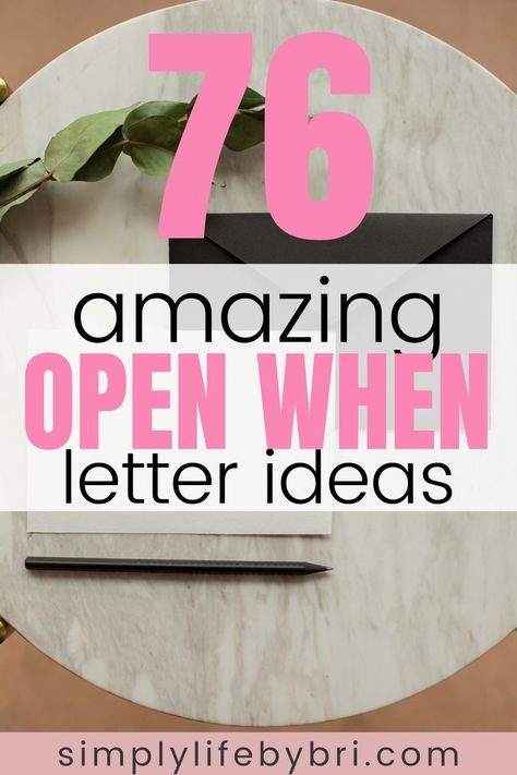 Whether you want open when letters for a boyfriend or open when letters for best friends, I've got it all covered! Check out the best tips and ideas for all things open when gifts. Healthy student lifestyle. Student life Open When Care Package Ideas, Open Letters For Best Friend, Read When Letters For Boyfriend Ideas, Open When Cards For Mom, Open When You Are Doubting Yourself, Open When College Letters, Openwhenletters Ideas, Open When Letters For Friend, Open When For Sister