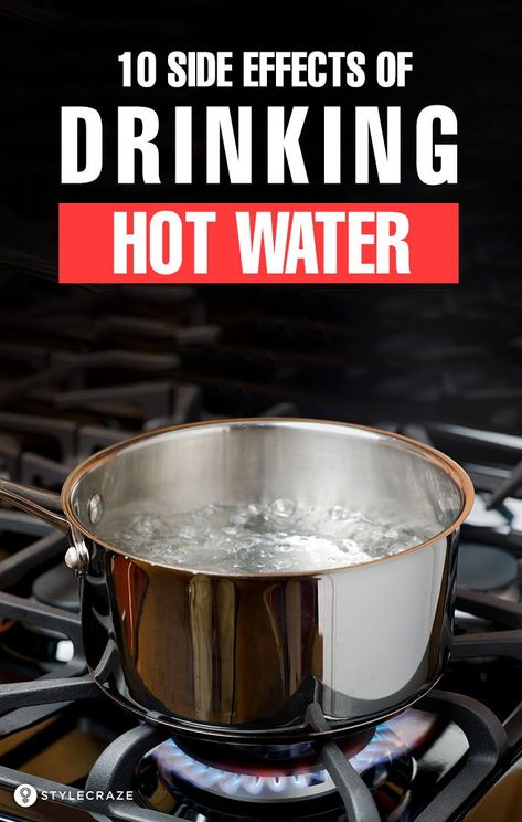 10 Unusual Side Effects Of Drinking Hot Water: While you will find a lot of benefits about drinking hot water, you also should educate yourself about the ill-effects of consuming hot water. #sideeffects #health Hot Water Benefits, Water Hydration, Gm Diet, Benefits Of Drinking Water, Drinking Hot Water, Water Benefits, Educate Yourself, Medical Facts, Workout Posters