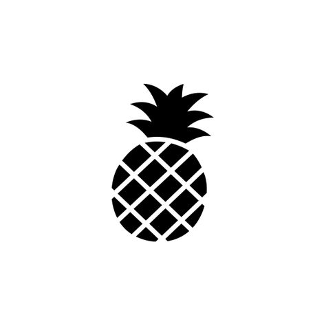 Pineapple Icon, Pineapple Vector, Black Icon, Garage Bar, Vector Png, Mock Ups, Beach Theme, Tropical Beach, Psd Templates