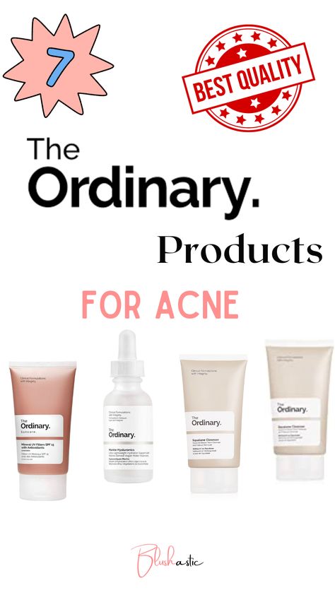 The Ordinary has some high-end options for oily skin, often prone to acne. So, if you are someone who gets visited by breakouts frequently, we have you covered. We will share the Best Ordinary products for acne at affordable prices with you. Best Ordinary Products For Acne, Best Ordinary Products, Ordinary Products For Acne, Products For Acne Prone Skin, Skincare Products For Acne, Affordable Skincare Products, Products For Acne, Skincare Ritual, Affordable Skincare