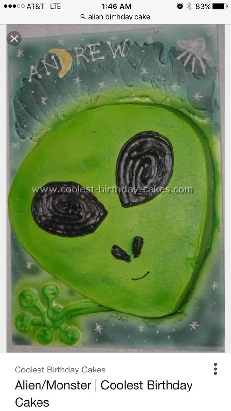 Alien Cake Ideas, Alien Cakes, Kids Cake Ideas, Diy Birthday Cakes, Alien Birthday Party, Alien Cake, Alien Birthday, Monster Birthday Cakes, Monster Cakes