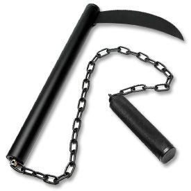 Sickle and chain Ninja Gear, Karambit Knife, Survival Kit, Survival Skills, Karate, Martial Arts, Sake, Hobbies, Key