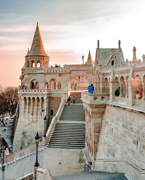 Fishermans Bastion Budapest, Fisherman’s Bastion Budapest, Fisherman Bastion Budapest, Travel Europe Destinations, Budapest Vacation, Fisherman's Bastion, Zoo Architecture, Hungary Travel, Jet Plane