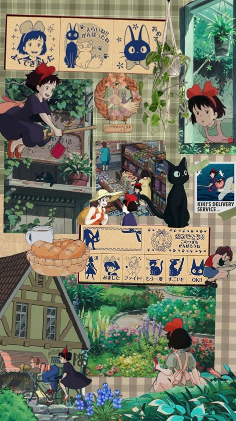 Gigi Kiki’s Delivery Service Wallpaper, Kiki's Delivery Service Art, Kiki Core, Kiki's Delivery Service Aesthetic, Kikis Delivery Service Wallpapers, Kiki's Delivery Service Wallpaper, Kikis Delivery Service, Kikis Delivery Service Fanart, Kikis Delivery Service Aesthetic