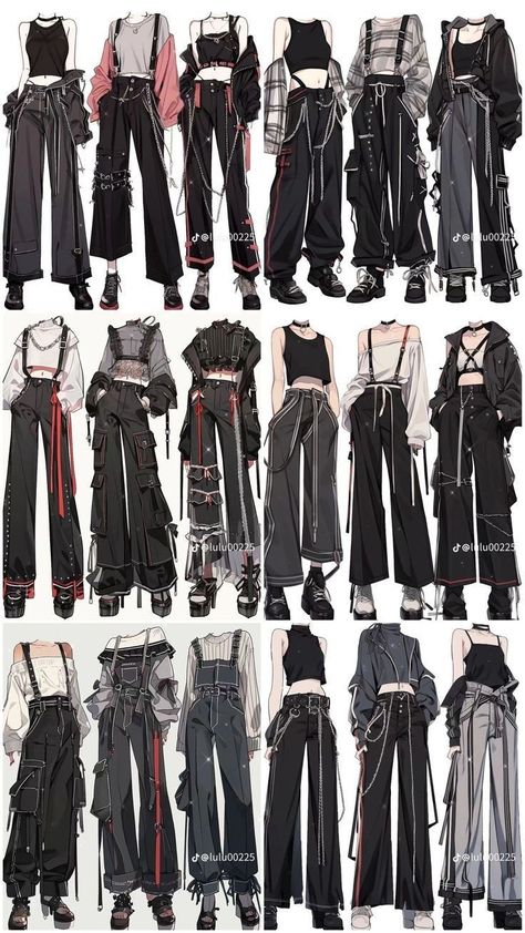 Oc Outfit Ideas Drawing, Types Of Clothes, Bahasa Jepun, Art Outfits, Dress Design Drawing, Clothing Design Sketches, Concept Clothing, Fashion Drawing Dresses, Drawing Anime Clothes