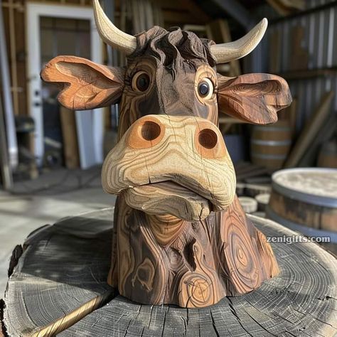 Widdle Wood Ideas, Wood Carving Ideas Beginner, Handmade Wood Crafts, Wood Log Crafts, Carved Wooden Animals, Rustic Wood Crafts, Chainsaw Wood Carving, Wood Art Diy, Wood Carving For Beginners