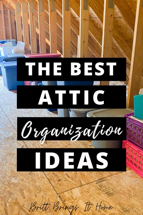 If your attic is looking like a disaster and you dread going up there, watch this video! It's filled with tips and motivation to help you tackle your attic organization project! Attic Organization Ideas, Attic Storage Organization, Attic Organization, Homemaker Schedule, Attic Makeover, Makeover Before And After, Attic Storage, Clearing Clutter, Fridge Organization