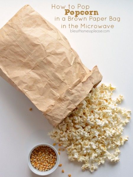 How to Pop Popcorn in a Brown Paper Bag in the Microwave (I bet you didn't know you could do this!) 100 Calorie, Pop Popcorn, Popcorn Recipes, Brown Paper Bag, Brown Paper, Snack Time, Appetizer Snacks, Food Hacks, Good Eats