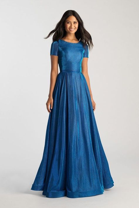 Modest Formal Dresses, School Dance Dresses, Madison James, Convertible Bridesmaid Dress, Modest Prom, Formal Dresses With Sleeves, Shimmer Dress, Prom Dresses Modest, Perfect Prom Dress