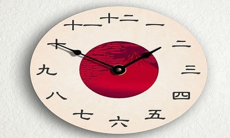 Methods to learn Kanji system effectively: Practising writing the Kanji characters, creating flashcards, breaking it down into small patterns, rote learning Asian Office, Flag Of Japan, Wall Clock Simple, Japanese Wall Decor, Kanji Japanese, Best Wall Clocks, Chinese Wall, Japan Flag, Japanese Room