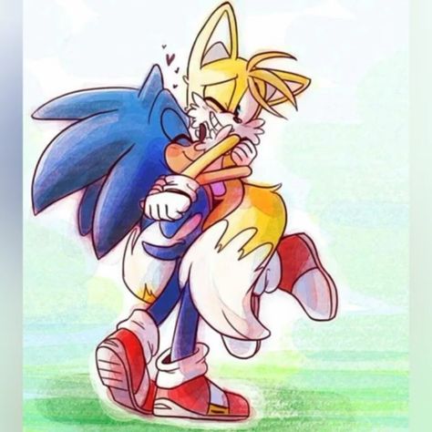 Tails And Sonic, Sonic And Tails, Sonic Tails, Sonic Adventure, Sonic Fan Art, Best Friends Forever, Friends Forever, Sonic, Cute Drawings