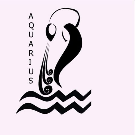 Tattoos For An Aquarius, Cool Aquarius Tattoo, Celestial Aquarius Tattoo, Aquarius Symbol Tattoo Zodiac Signs, Aquarius Symbol Art, Aquarius Symbol Tattoo, Aquarius Constellation Tattoo, Aquarius Symbol, Gemini And Aquarius