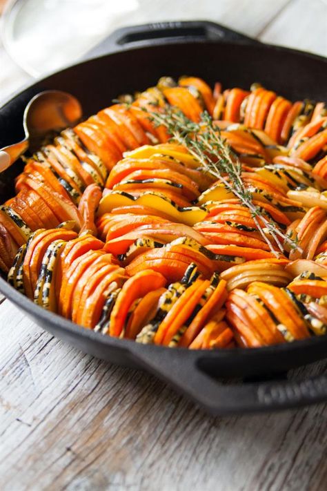 Winter Squash and Apple Ratatouille - Lodge Cast Iron Thanksgiving Ratatouille, Sweet Potato Ratatouille, Potato Squash, Apartment Recipes, Kitchen 101, Winter Squash Recipes, Cast Iron Skillet Cooking, Lowcarb Recipes, Thanksgiving 2022