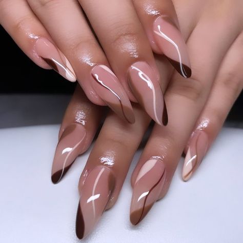 Round Nails Medium Length, Apres Gel X Nails Medium Round, Apres Almond Nails, Gel Apres Nails, Apres Neutrals Nails, Stiletto Nails Medium Length, Apres Gel X Nails Neutral, Apres Gel X Nails Design, Rounded Stiletto Nails