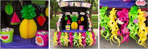 Fruit of the Spirit Trunk-or-Treat Décor Idea | Oriental Trading Fruits Of The Spirit Trunk Or Treat, Fruit Of The Spirit Trunk Or Treat, General Ideas, Trunk Or Treat, Fruit Of The Spirit, Holiday Ideas, The Spirit, Trunk, Fruit