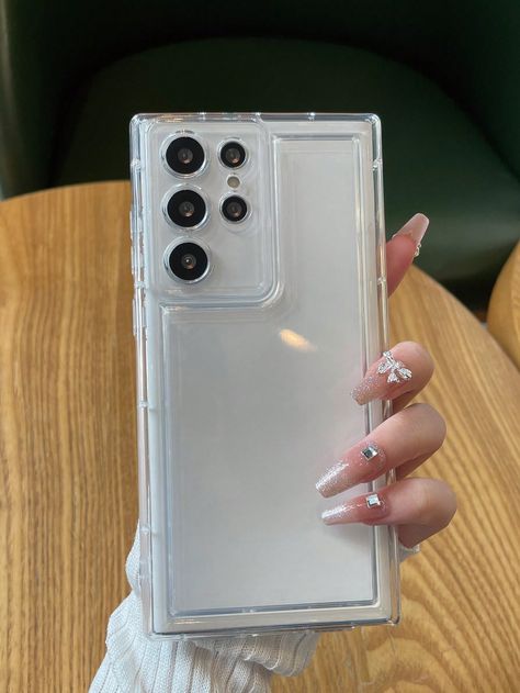 Clear  Collar  TPU  Phone Cases Embellished   Cell Phones & Accessories Cool Phone Cases Samsung, Cute Samsung Phone Cases, Phone Excessories, S23 Ultra Aesthetic, Samsung S23 Ultra Case, Samsung Gadgets, Pretty School Supplies, Samsung S23 Ultra, Zodiac Signs Chart