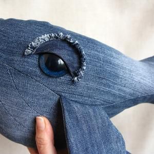 Blue whale Sad Eyed Whale Stuffed Whale Pillow Toy Safety | Etsy Whale Puppet, Denim Whale, Stuffed Whale, Whale Pillow, Whale Stuffed Animal, Whale Plush, Handmade Stuffed Toys, Polymer Clay Gifts, Sewing Stuffed Animals