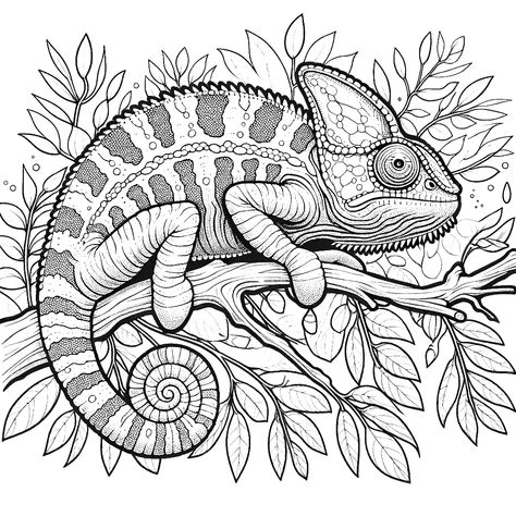 chameleon coloring pages chameleon animal coloring pages free coloring pages Chameleon Sketch, Chameleon Coloring Page, Free Colouring Pages, Chameleon Color, Color Pages, Chameleons, Animal Coloring, Animal Coloring Pages, Be Creative