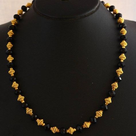 Buy Fancy necklace set - 2 Online Neck Pieces Jewelry, Black Beads Mangalsutra, Antique Necklaces Design, Black Beads Mangalsutra Design, Pearl Jewelry Design, Gold Jewelry Simple Necklace, Pearl Necklace Designs, Beaded Necklace Designs, Gold Jewelry Stores