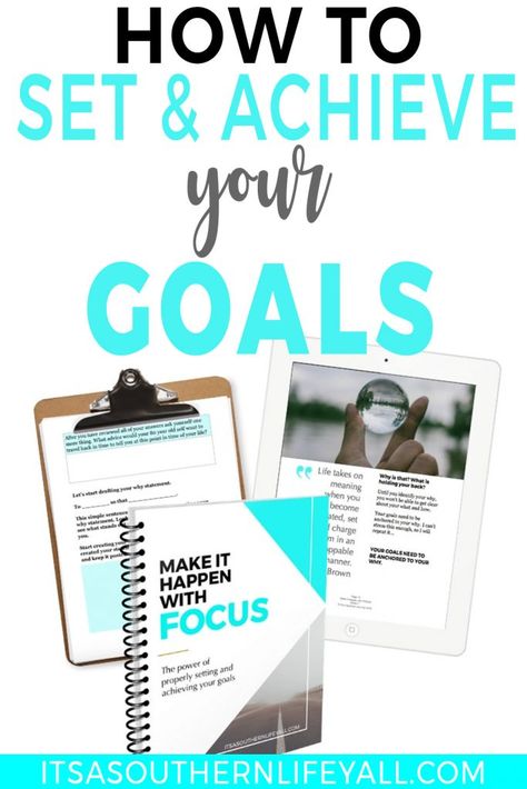 Are you struggling at setting and achieving your goals? Make It Happen with FOCUS: The Power of Properly Setting & Achieving Your Goals makes goal setting easy. This course breaks down the goal process in manageable steps. #goals #goalsetting #goalplanning #goalsetter #productivity Personal Goals List, Time Organization, Goal Setting Vision Board, How To Believe, Goal Setting Worksheet, How To Set Goals, Yearly Goals, Southern Life, Vision Board Goals