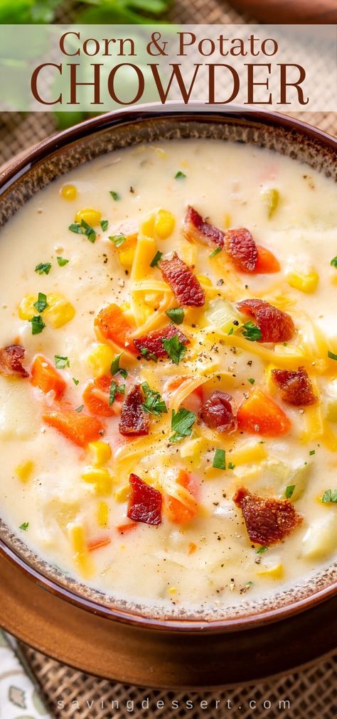 Creamy Cheesy Corn, Best Corn Chowder Recipe, Corn Potato Chowder, Corn And Potato Chowder, Creamy Corn Chowder, Corn Chowder Soup, Soup Making, Corn Soup Recipes, Chicken Corn Chowder