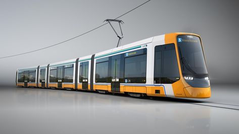 Stadler has won a contract with HEAG mobilo GmbH for the supply of 14 ST15 trams. The contract, also inclues an option for up to 30 more. Light Rail Vehicle, Transit Map, Future Transportation, Rail Car, Light Rail, Rolling Stock, Train Car, Transportation Design, Air Conditioning System