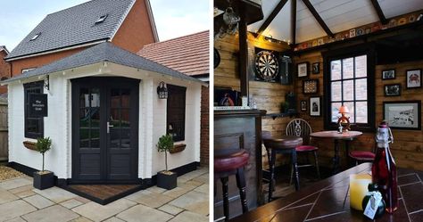 This Couple Builds A Mini Pub In A Garden, Stuns People With Its Handmade Interior