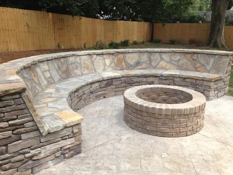 Fire Pit Design Construction | The Backyard Auburn Lake Martin Opelika Fire Pit With Seating, Firepit Seating, Backyard Lake, Outdoor Amphitheater, Outdoor Fire Pit Seating, Outdoor Fire Pit Area, Fire Pit Seating Area, Seating Bench, Backyard Walkway