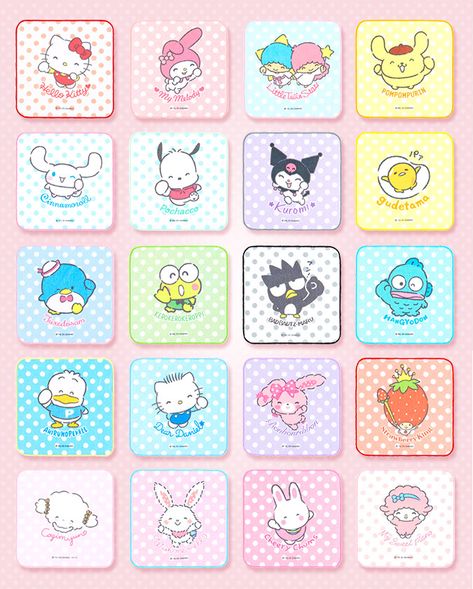 Hello Sanrio Characters, Owl Labels, Christmas Stickers Printable, Hello Sanrio, Hello Kitty Printables, Free Collage, Hello Kitty Rooms, Hello Kitty Crafts, Character Template