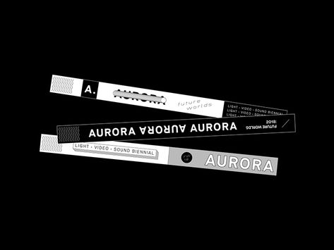 Aurora Wrist Bands by 𝚃𝚛𝚊𝚌𝚝𝚘𝚛𝚋𝚎𝚊𝚖 | Dribbble Wristband Design, Graduation Design, Ticket Design, Wrist Band, Saint Charles, Aesthetic Gif, San Rafael, Small Cards, Aesthetic Images