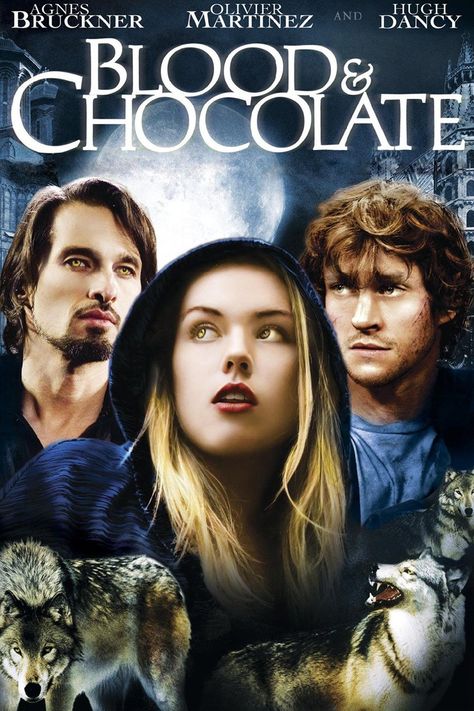 Chocolate Movie Poster, Blood And Chocolate, Chocolate Movie, Agnes Bruckner, Olivier Martinez, Teenage Werewolf, Free Tv Shows, Hugh Dancy, Great Films