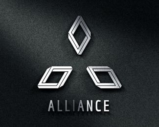 Alliance Logo design - This logo is perfect for any Business Organization/Group. The design is inspired from my "Architect" Logo. 3D design was chosen to include optical illusion in the logo. Price $450.00 Alliance Logo Design, Alliance Logo, Architect Logo, Business Organization, Optical Illusion, Optical Illusions, Business Logo, 3d Design, Logo Design