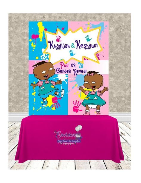 Phil Or Lil Gender Reveal, Baby Boomer, Gender Reveal, Toy Chest, Storage Chest, African American, Handmade Gifts, Clothes, Home Decor