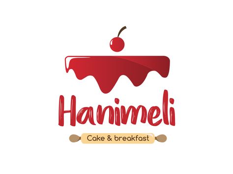 Final logo Hanimeli Cake Logo Design Ideas, Dessert Logo Design Ideas, Logo Design Sweet, Sweet Shop Logo, Cake Bakery Logo, Desserts Logo, Patisserie Logo, Cakes Logo, Cake Shop Logo