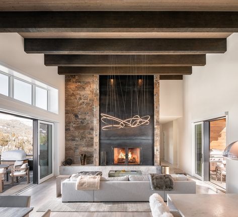 Yellowstone Club 761 - Kelly and Stone Architects Canada Project, Yellowstone Club, Rocky Mountains Colorado, Luxury Hotels Lobby, Stone Fireplaces, Hotel Lobbies, Big Sky Montana, Lake Tahoe California, Ski Club