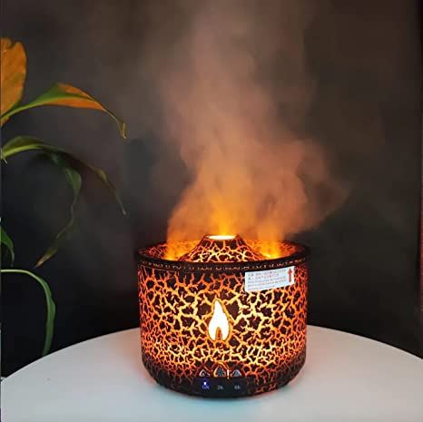 Mauna Volcano Aroma Diffuser Black Volcano Diffuser, Candle Wax Warmer, Air Diffuser, Home Air Fresheners, Air Diffusers, Oil Warmer, Air Humidifier, Mood Light, Orange Essential Oil