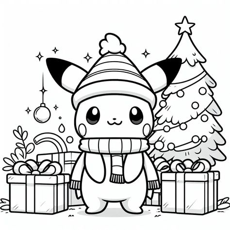 Dibujo Para Colorear De Pikachu - Dibujos Para Colorear Infantiles Coloring Pages Pokemon, Cute Drawing Images, Pikachu Coloring, Pokemon Coloring Sheets, Papercraft Pokemon, Christmas Pokemon, Pikachu Coloring Page, Pikachu Drawing, Christmas Coloring Sheets