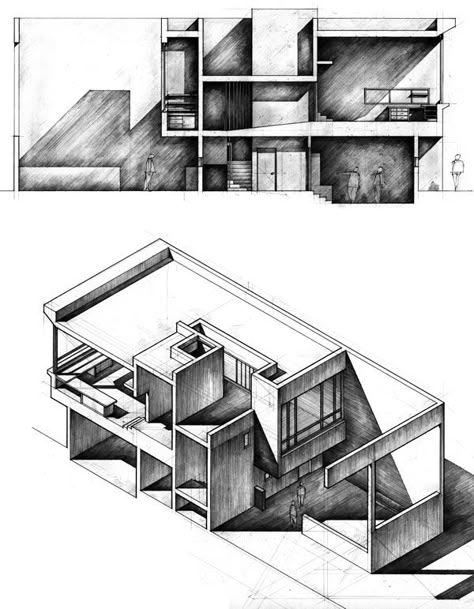 gorgeous examples of paraline sketches Landscape Architecture Portfolio, Architecture Portfolio Layout, San Myshuno, Architecture Portfolio Design, Architecture Sketchbook, Geometric Architecture, Architecture Design Sketch, Architecture Design Drawing, Architectural Section