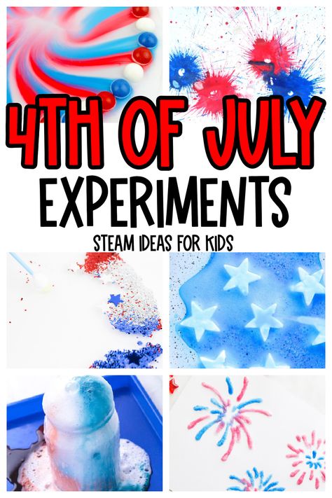 Summer Stem Activities, Summer Science Experiments, Halloween Stem Activities, Water Science Experiments, Patriotic Activities, Firework Rocket, Stem Activities For Kids, Fourth Of July Crafts For Kids, Free Summer Activities