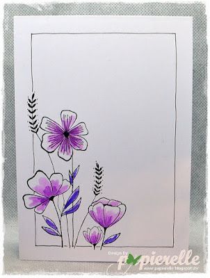 Bonito marco o borde de flores en acuarela. Flower Border Ideas, Assignment Design Ideas, Assignment Border Designs, Sunset By The Sea, Boarders Designs For Projects, Project Cover, Lukisan Comel, File Decoration Ideas, Book Art Projects