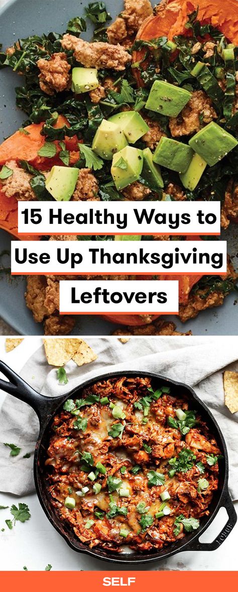 These Thanksgiving leftover recipes will help you make use of your leftover turkey, sweet potatoes, and vegetables from the holiday! They're easy, healthy, and can be made for breakfast, lunch or dinner! Leftover Turkey Breakfast, Thanksgiving Leftover Breakfast, Leftover Thanksgiving Turkey Recipes, Easy Leftover Turkey Recipes, Turkey Lunch, Potatoes And Vegetables, Thanksgiving Leftover, Leftover Recipes, Thanksgiving Leftover Recipes